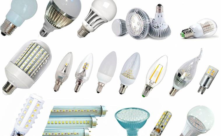 Различные виды светодиодных ламп 11